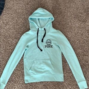 Blue quarter zip hoodie